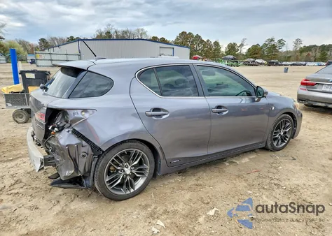 2012 Lexus Ct 200H Premium из США, поврежденный, VIN JTHKD5BH2C2050788